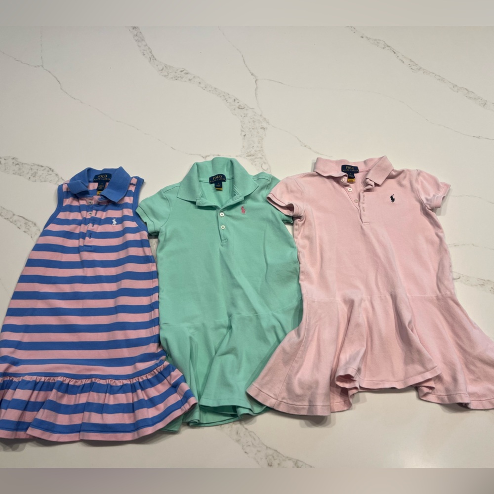 Ralph Lauren Pink, Green, and Striped Polo Shirts
